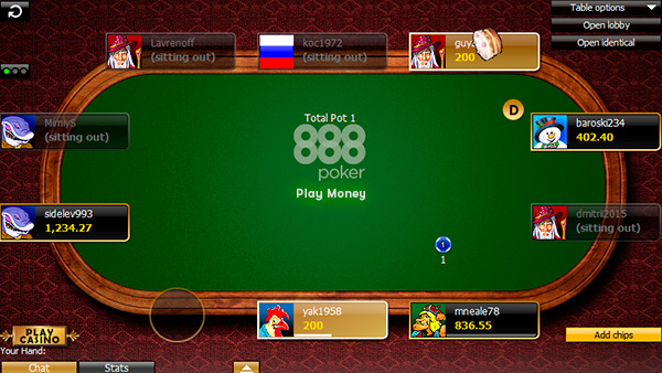 888 покер играть онлайн no спорт бокс ставки